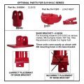 3-Ton Hydraulic Long Ram Utility Jack/ Power Unit w/ Cross Hole